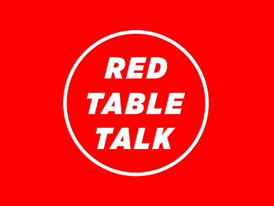 Red Table Talk Logo branding logo