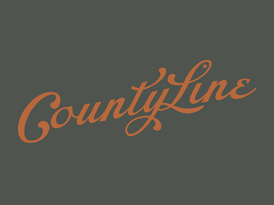 County Line Text americana branding rustic type vintage