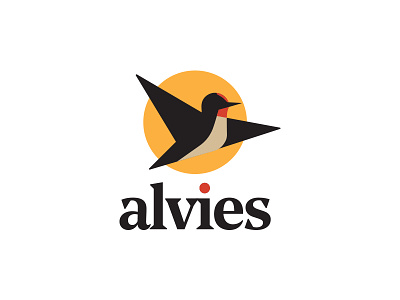 Alvies Logo Design alvies bird boots brandidentity flatdesign flying freedom geometry icon illustration logo vector