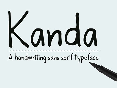 Kanda handwriting font children fountain handwriting handwritten informal kanda kids pen sans serif script