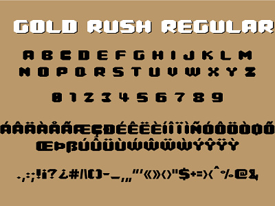 Gold rush font