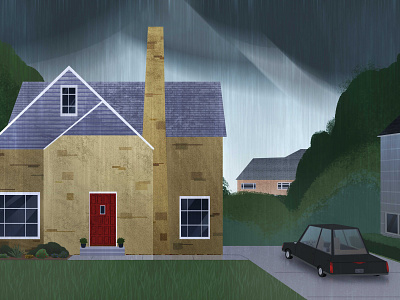 Rainy house