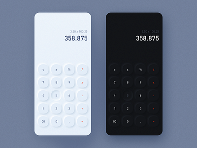 Calculator mobile ui