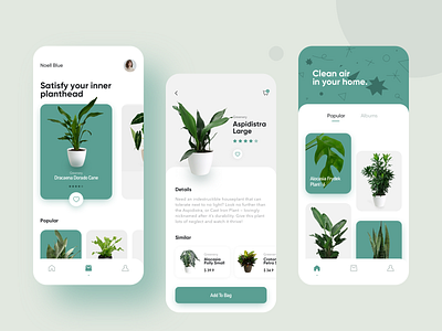 Greenery application ui