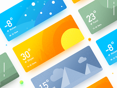 Weather widget app blue card cloudy cold fog ui weather widget