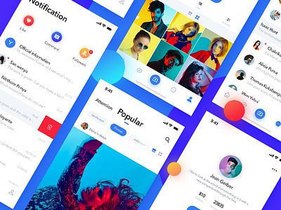 Photography sharing community app design ui ux