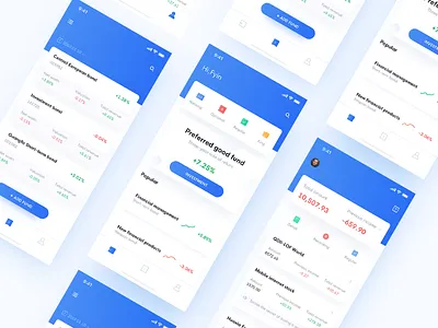 Fund Investment App app data fund icon interface ui ux