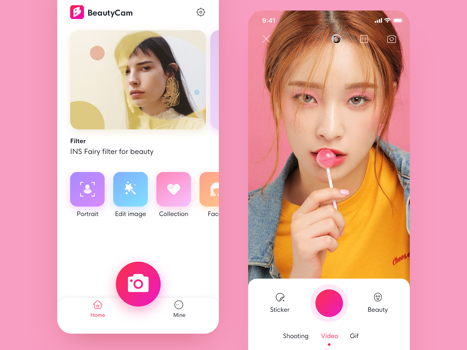 Beauty Camera App by Yin Fang | Dribbble | Dribbble