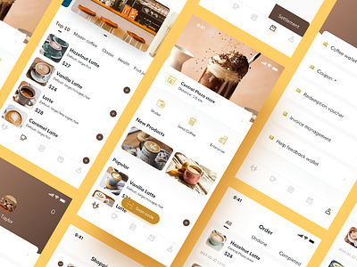 Coffee reservation App app coffee design icon interface takeaway ui ux