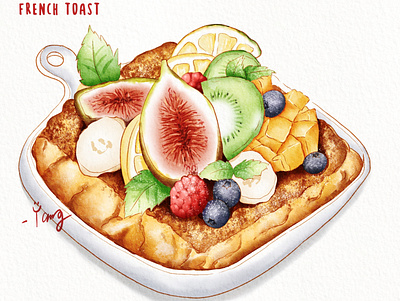 French toast procreate