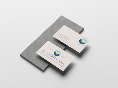 Integrity ABA Business Cards brand identity branding business cards idenity identity design logo mockup