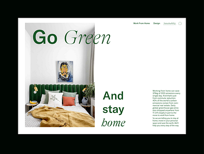 Green Residential Website Landing Page adobe illustrator branding conceptual design landing page minimal residential typography ui uxui web website