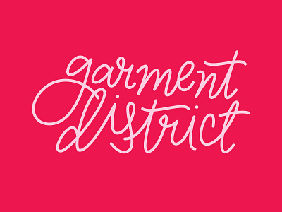 Garment District Logo By Michelle Wang On Dribbble