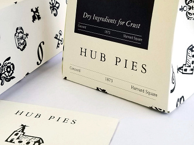 Hub Pies Detail adobe illustrator brand identity branding conceptual design food package package design pattern vector