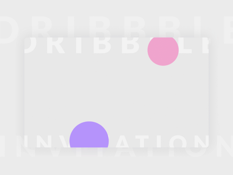 Dribbble Invitation animation blob dribbble invitation invite