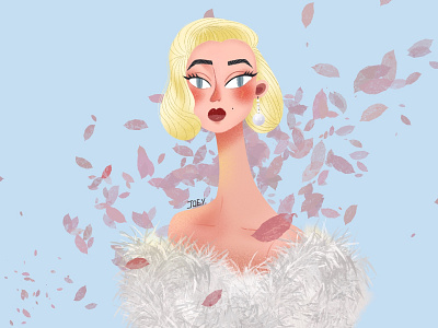 Marilyn Monroe design illustration ipad