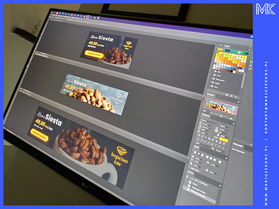 Adwords / baners / design adwords baner branding coffee design google mariuszkunc photo photoshop reklama typography ui uidesign