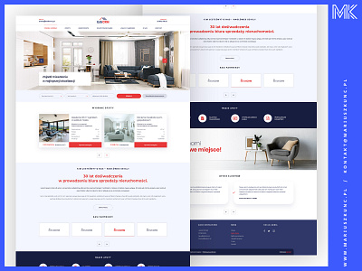 Estate Agency / Web Design clean design design homepage layout mariuszkunc typography ui uidesign ux web
