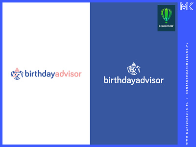 Birthday Advisor - logo advisor birthday branding design flat icon illustration logo logodesign logodesigner logotype typography vector