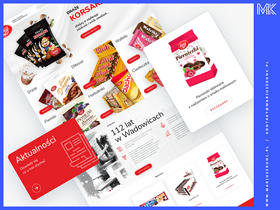 Producent wyrobów słodkich / web design branding design graphic graphic design layout ui uidesign web webdesign