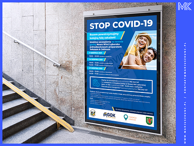 Poster A3 - Covid branding covid design digital illustration layout logo marketing poster print printing szczepienie visualization
