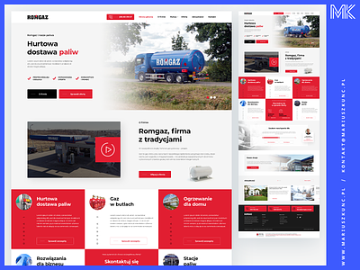 Romgaz / homepage branding company design gaz layout mariuszkunc page pagedesign paliwa ui ui inspirations ui trends uidesign uiux web webdesign webpage