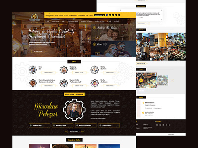 Pijalnia Czekolady design grafika grid layout mariuszkunc photoshop strona stronawww ui ux web web design webdesign www