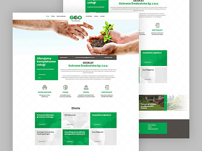 Geokat / homepage design grid homepage layout mariuszkunc photoshop ui web webdesign