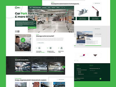 Carpark - webdesign / homepage branding design grid homepage layout mariuszkunc ui web webdesign