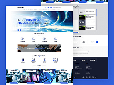 Actina - webdesign branding design homepage layout mariuszkunc page photoshop ui web webdesign