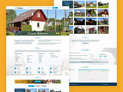 Rainers Domki / onepage branding coreldraw design grid layout logo mariuszkunc onepage photoshop ui uidesign vacation web webdesign