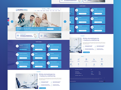 Klinika Perła / webdesign branding design layout logo mariuszkunc photoshop ui ux web webdesign