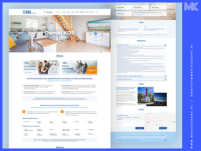 Domki / webdesign / onepage branding design homepage logo mariuszkunc ui uidesign ux web webdesign
