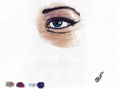 Digital Sketch digital art eye sketch