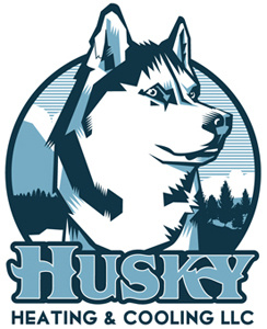 Husky Air Logo canine dog graphic design husky illustration logo design