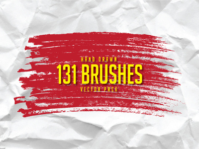 131 Hand Drawn Brushes Free Pack