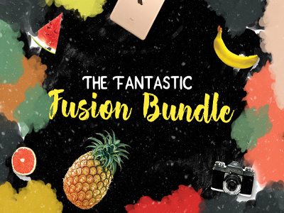 The Fantastic Fusion Bundle – 21 Fonts & 4000+ Graphic Elements