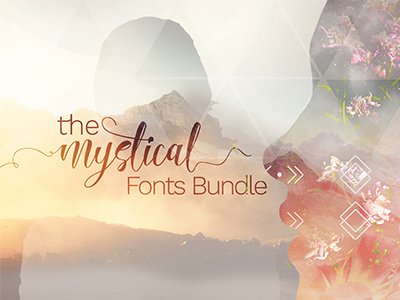 The Mystical Fonts Bundle: 59 High-Quality Beautiful Fonts calligraphy fonts hand drawn hand lettering hand written letters typography