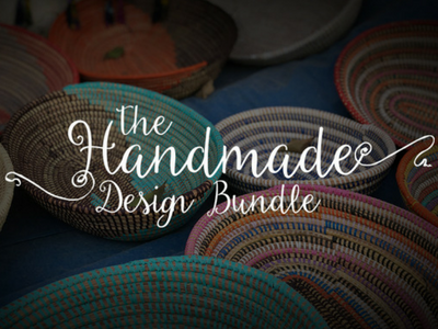 The Handmade Design Bundle fonts handcrafted designs handmade handmade fonts