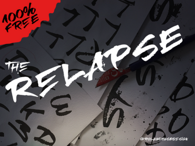 Relapse – A Handmade Free Font