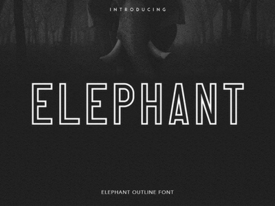 Free Elephant Font free fonts fonts bundle commercial fonts typography fonts