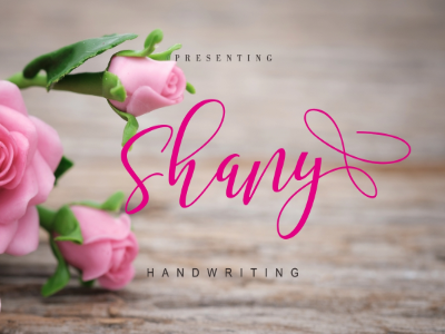 Shany Free Font – A Modern Handmade Typography commercial fonts fonts fonts bundle free fonts typography