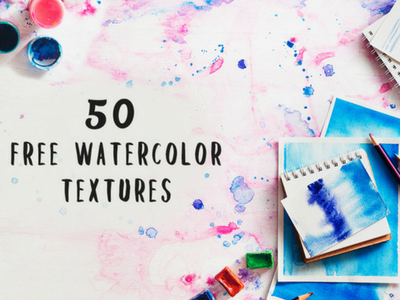 50 Free Vibrant Watercolor Textures design resources graphic elements textures watercolor