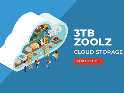 3TB Cloud Storage from Zoolz for Lifetime cloud service cloud storage design storage storage