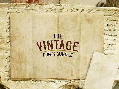 The Vintage Fonts Bundle: 46 Font Families with 161 Unique Fonts commercial fonts font design fonts fonts bundle hand crafted hand writing lettering art typogaphy vintage vintage font
