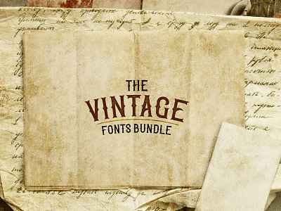 The Vintage Fonts Bundle: 46 Font Families with 161 Unique Fonts