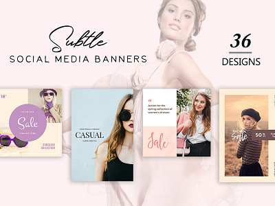 36 Free Subtle Social Media Banners