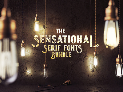 The Sensational Serif Fonts Bundle: 210 Unique Fonts commercial fonts fonts fonts bundle serif serif font serifs typography