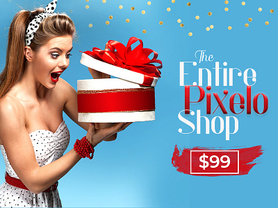 Merry Christmas Offer - Grab The Entire Pixelo Shop Now commercial fonts commercialillustration design design bundles design resources font collection font design fonts graphic elements pixelo