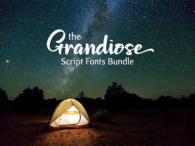 The Grandiose Script Fonts Bundle commercial fonts design design resources fonts fonts bundle handwritten fonts